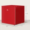 1.1 Cu.Ft Countertop Mini Freezer, Compact Upright Freezer with Removable Shelves, Red