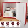 1.1 Cu.Ft Countertop Mini Freezer, Compact Upright Freezer with Removable Shelves, Red