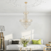 Golden Crystal Chandelier, Large Modern Luxury Chandelier
