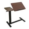 Folding Walnut/Black Multipurpose Mobile Desk Tilting Adjustable