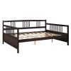 Full size Daybed in Dark Brown Wood Finish