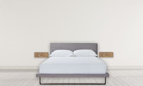 Floating Line Carved Nightstand