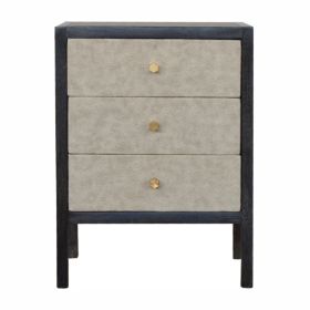 Faux Leather Nightstand