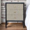 Faux Leather Nightstand