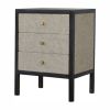 Faux Leather Nightstand