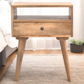 Modern Nightstand with Open Slot