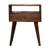 Modern Chestnut Solid Wood nightstand