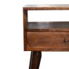 Modern Chestnut Solid Wood nightstand