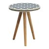 Bone Inlay Tripod Stool