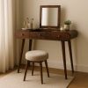Curved Chestnut nightstand
