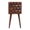Mini Chestnut Cube 2 Drawer nightstand