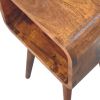 Mini Chestnut Curved Open nightstand
