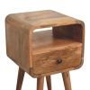 Mini Oakish Curve Open nightstand
