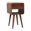 Mini Chestnut Curve Lower nightstand