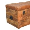 Buffalo Hide Oak-ish Storage Trunk