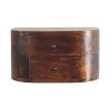 Lunar 2 Drawer Floating nightstand