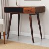 Curved Chestnut nightstand
