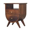 Split Chestnut nightstand