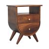 Split Chestnut nightstand