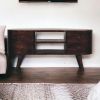 Light Walnut Wave Entertainment Unit
