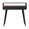 Curved Ash Black Console Table