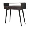 Curved Ash Black Console Table