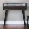 Curved Ash Black Console Table