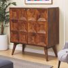Curved Chestnut nightstand
