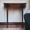 Backless Mounted Chestnut Console