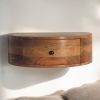 Large Wall Mounted Rounded Bedside