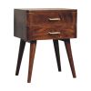 Chestnut T-Bar Nordic Nightstand