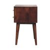 Chestnut T-Bar Nordic Nightstand