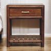 Chestnut T-Bar Bedside