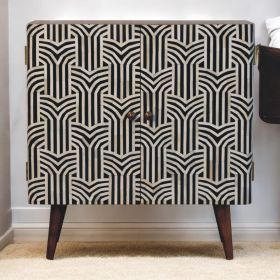 Honey Caramel Edessa Bone Inlay Cabinet