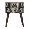 Honey Caramel Edessa Bone Inlay Bedside