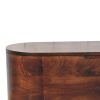 Curved California Walnut Blanket Box