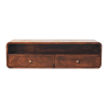 Floating California Walnut Open Console