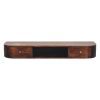 Lunar 2 Drawer Wall Mounted Chestnut Console