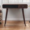 Curved California Walnut Writing Desk
