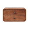 Honey Caramel 2 Drawer Floating Bedside