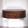 Honey Caramel Wall Mounted Rounded Bedside