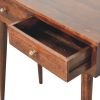 California Walnut Hallway 2 Drawer Console Table