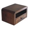 Chunky Chestnut 1 Drawer Wall Mounted Nightstand