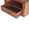 Chunky Chestnut 1 Drawer Wall Mounted Nightstand