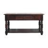 Turned Legs Cherry Console Table
