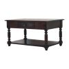 Turned Legs Cherry Console Table