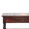 Turned Legs Cherry Console Table