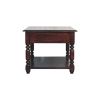 Turned Legs Cherry Console Table