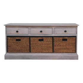 Acid Wash Basket Storage Cabinet by ARTISAN FURNITURE