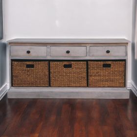Acid Wash Basket Storage Cabinet by ARTISAN FURNITURE